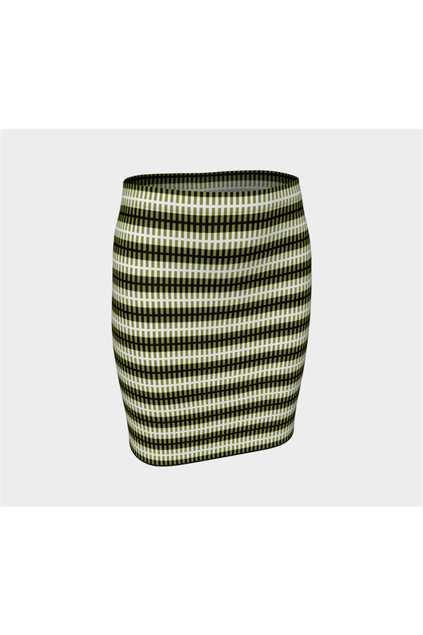 Striped Fitted Skirt - Objet D'Art
