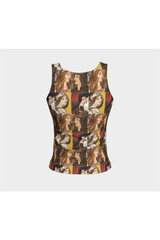 Art Nouveau Fitted Tank Top - Objet D'Art