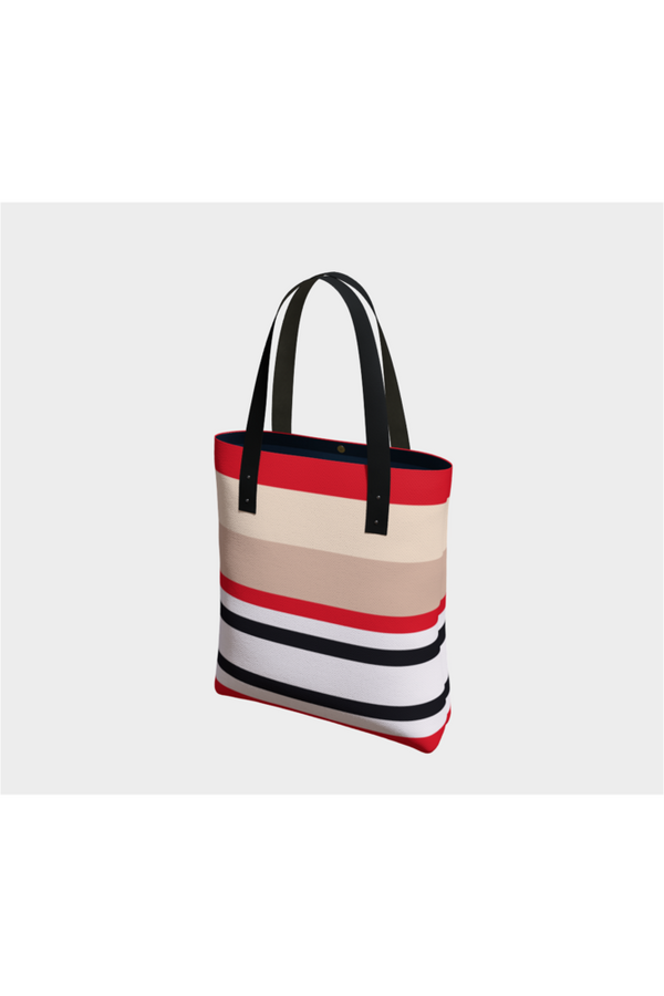 Bold Stripe Tote Bag - Objet D'Art