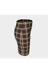 Coffee and Cream Fitted Skirt - Objet D'Art