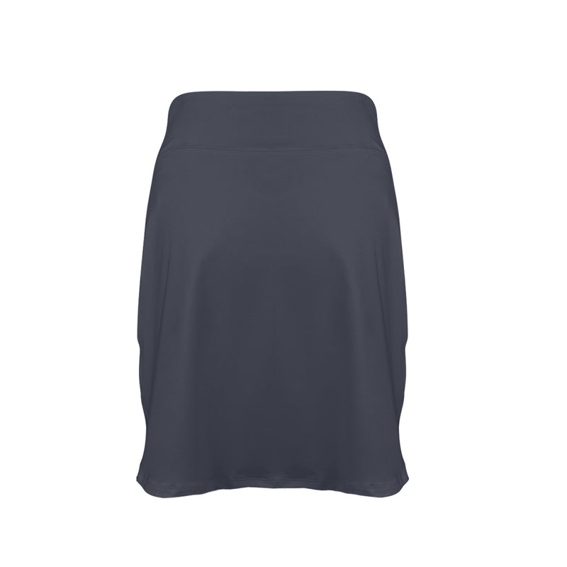 Gray Women's Golf Skirt with Pockets (Model D64) - Objet D'Art