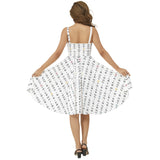 Sleeveless Square Neck Flare Hem Midi Dress - Objet D'Art