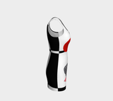 Geisha Girl Seated in the Sun Bodycon Dress - Objet D'Art