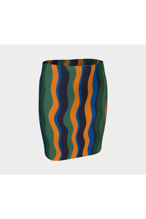 Wavy Fitted Skirt - Objet D'Art