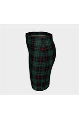 Christmas Plaid Fitted Skirt - Objet D'Art