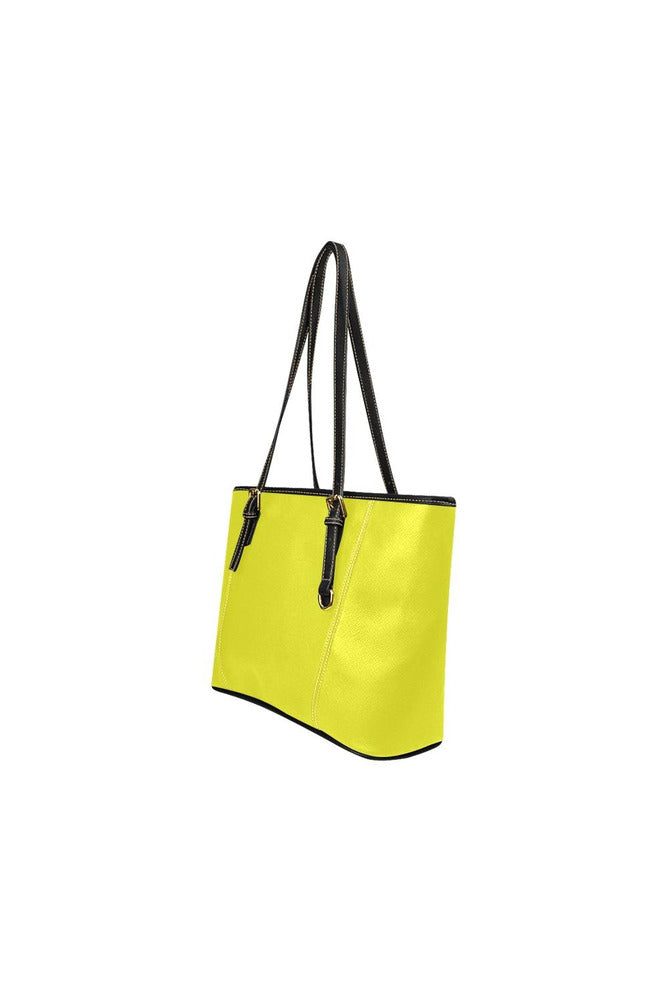 Sunrise Yellow Leather Tote Bag/Small - Objet D'Art