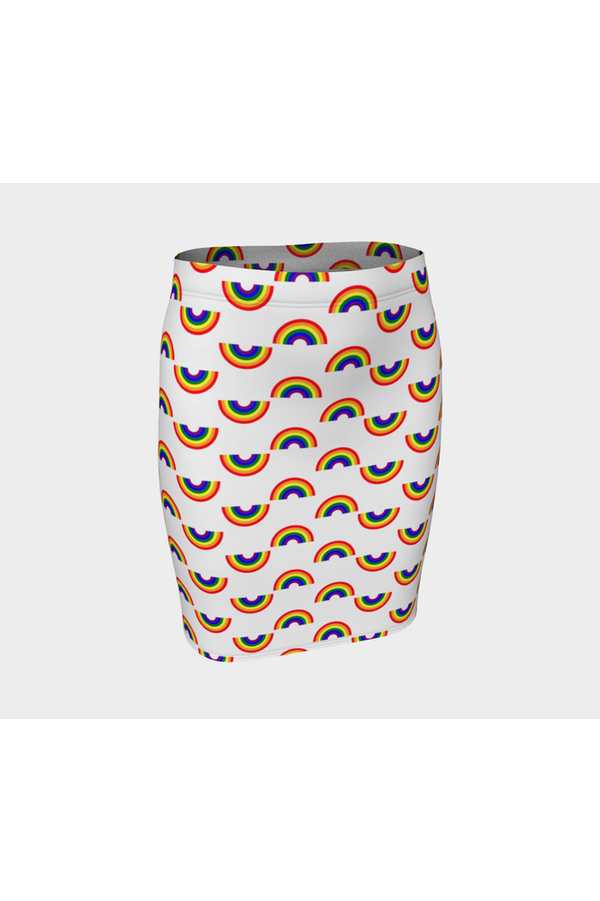 Rainbow Bright Fitted Skirt - Objet D'Art