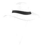 white solid print addsart Wide Brim Bucket Hat - Objet D'Art