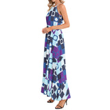Ruffle Hem Halter Neck Maxi Dress - Objet D'Art