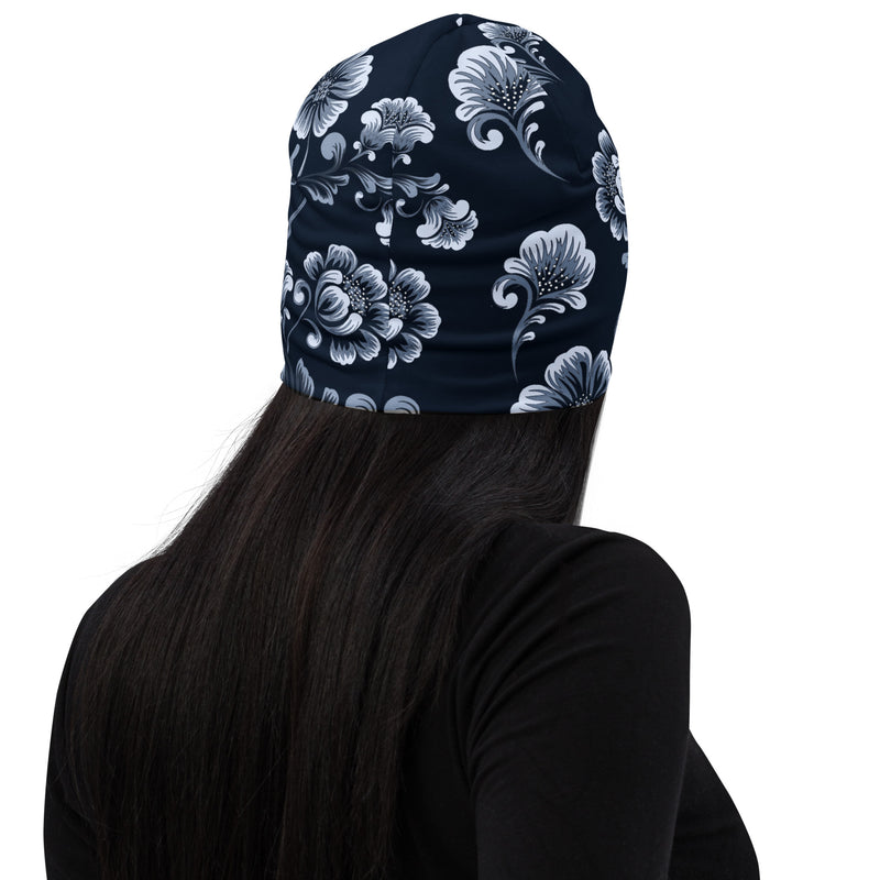 Misty Floral Beanie - Objet D'Art