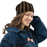 Earthtone Striped Beanie - Objet D'Art