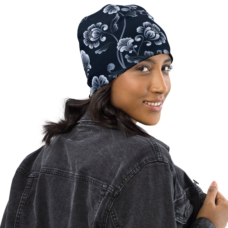 Misty Floral Beanie - Objet D'Art