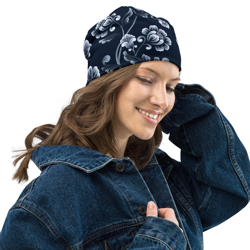 Misty Floral Beanie - Objet D'Art