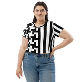 All-Over Print Crop Tee - Objet D'Art