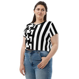 All-Over Print Crop Tee - Objet D'Art