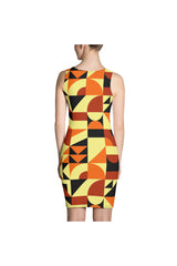 Sunset Bauhaus Sublimation Cut & Sew Dress - Objet D'Art
