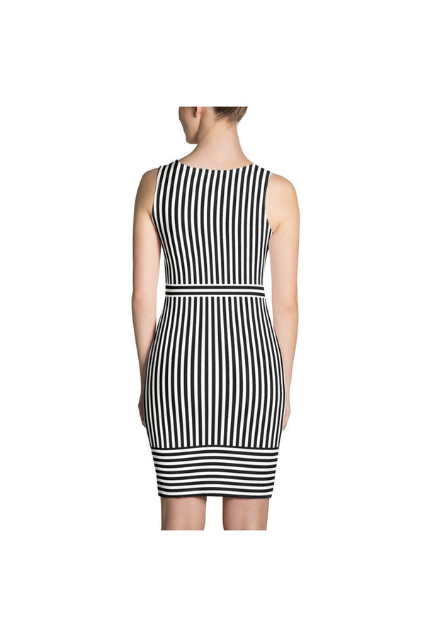 Striped Sublimation Cut & Sew Dress - Objet D'Art