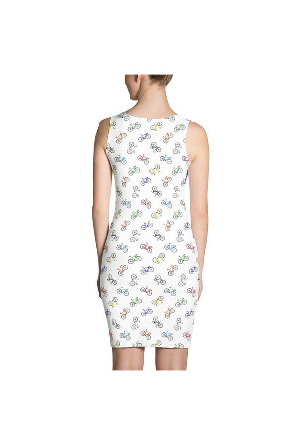 Bicycle Print Sublimation Cut & Sew Dress - Objet D'Art