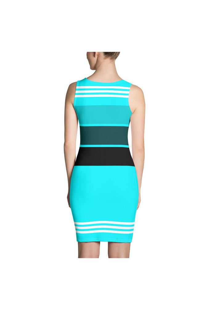 Rhapsody in Bleu Sublimation Cut & Sew Dress - Objet D'Art