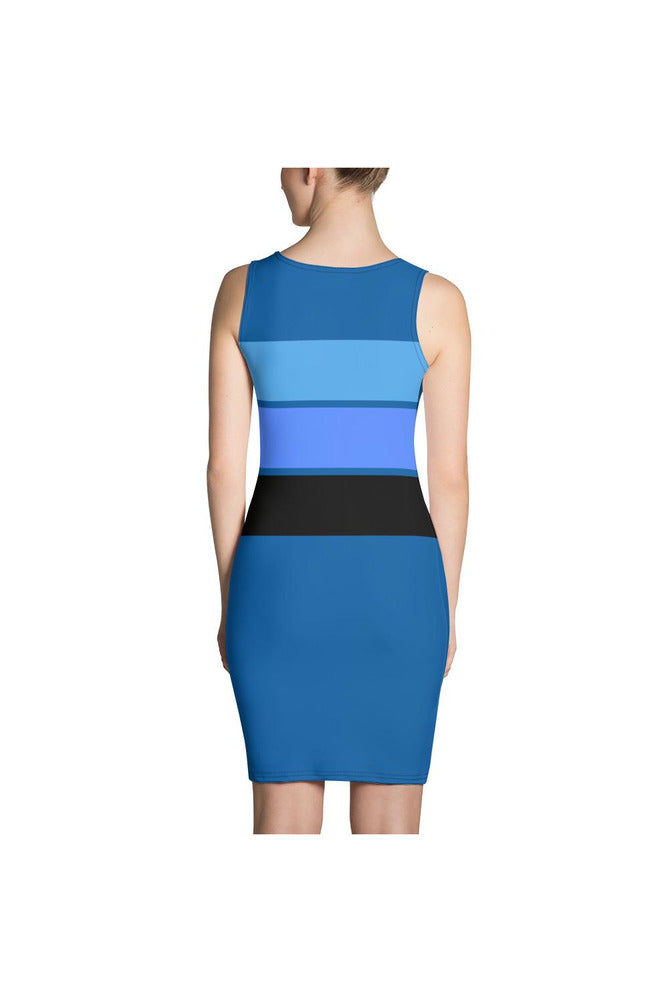 Bleu Tea Full Sublimation Cut & Sew Dress - Objet D'Art