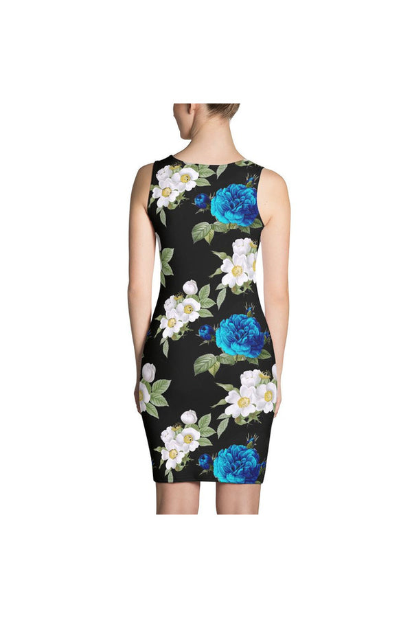 Dark Floral Print Sublimation Cut & Sew Dress - Objet D'Art