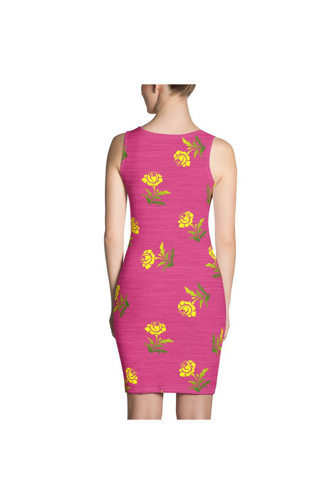 Floral on Pink Sublimation Cut & Sew Dress - Objet D'Art