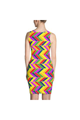 Herringbone Bias Sublimation Cut & Sew Dress - Objet D'Art