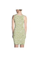 Pepper Stem Abstract Sublimation Cut & Sew Dress - Objet D'Art