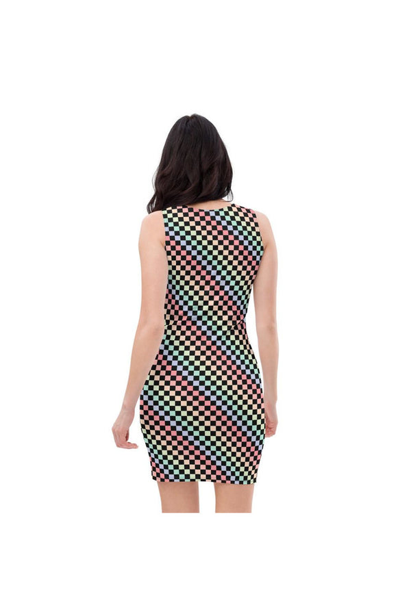 PASTEL PIXELS Sublimation Cut & Sew Dress - Objet D'Art