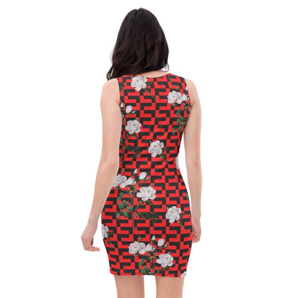 Roses & Tessellations Sublimation Cut & Sew Dress - Objet D'Art