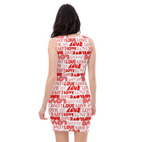 Love Print Sublimation Cut & Sew Dress - Objet D'Art
