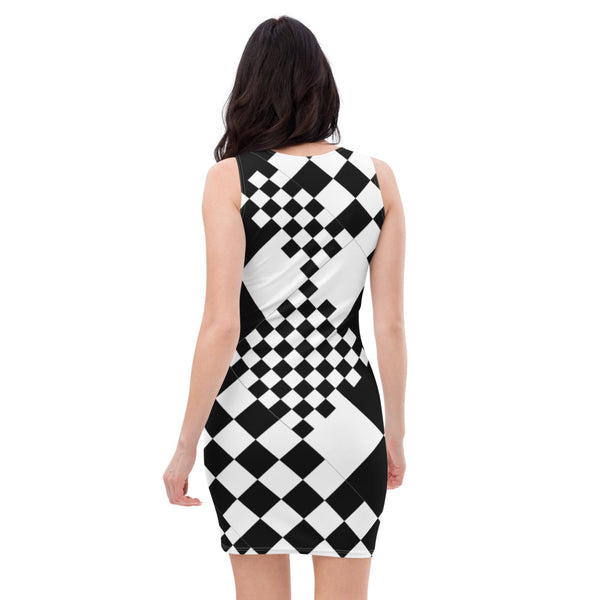 Chicly Checkered Sublimation Cut & Sew Dress - Objet D'Art