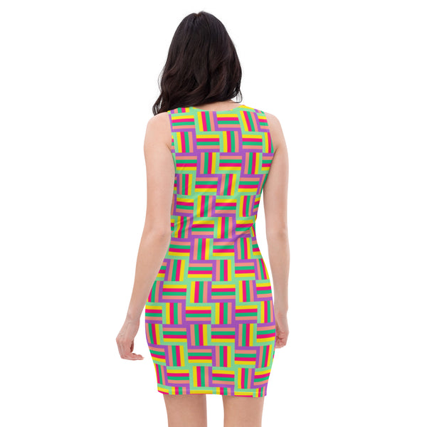 Color Matrix Sublimation Cut & Sew Dress - Objet D'Art
