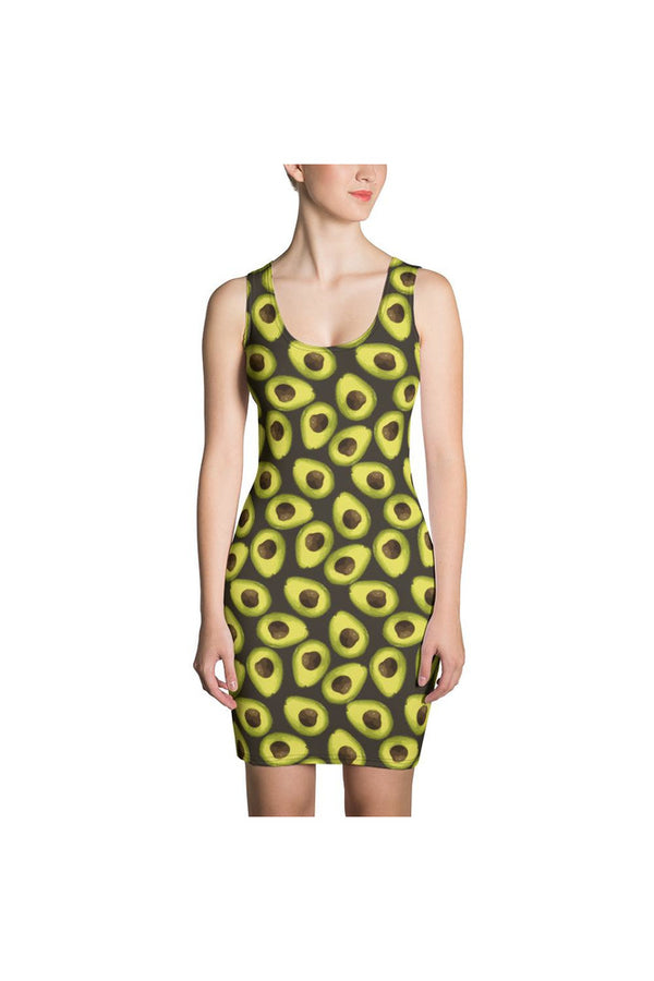 Avocado Sublimation Cut & Sew Dress - Objet D'Art