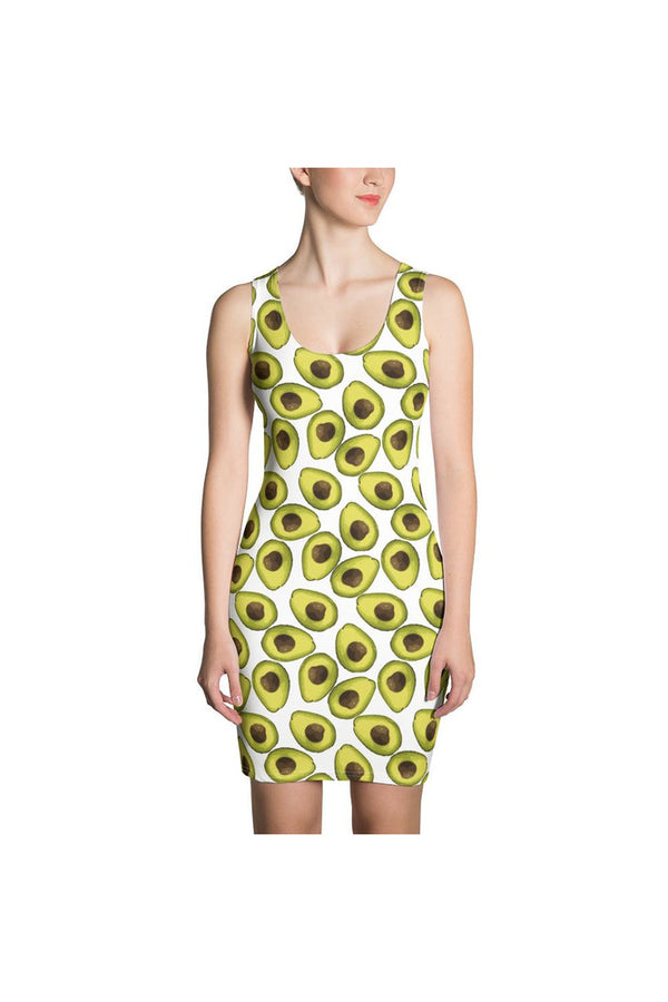 Avocado Sublimation Cut & Sew Dress - Objet D'Art