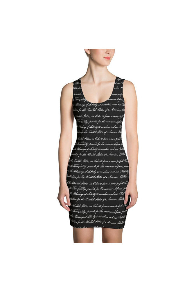 Preamble of the Constitution Sublimation Cut & Sew Dress - Objet D'Art