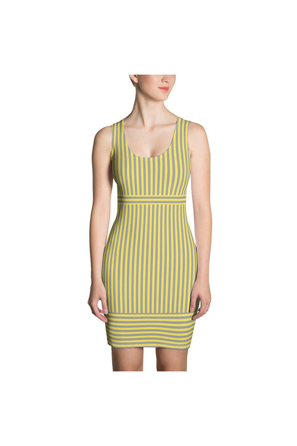 Striped Sublimation Cut & Sew Dress - Objet D'Art