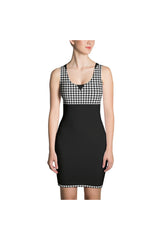 Houndstooth Haven Sublimation Cut & Sew Dress - Objet D'Art