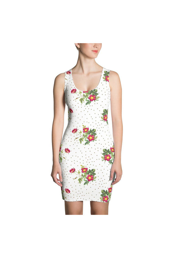 Floral Polka dots Sublimation Cut & Sew Dress - Objet D'Art
