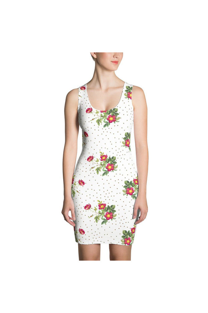 Floral Polka dots Sublimation Cut & Sew Dress - Objet D'Art