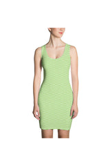 Lime Green Sublimation Cut & Sew Dress - Objet D'Art