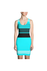 Rhapsody in Bleu Sublimation Cut & Sew Dress - Objet D'Art