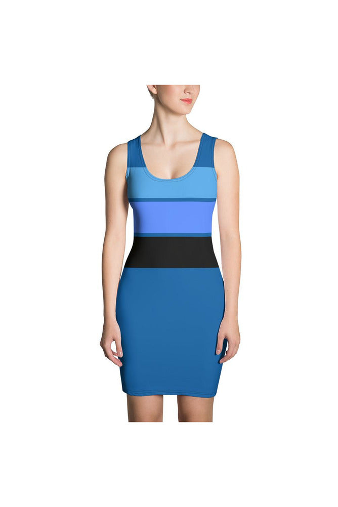 Bleu Tea Full Sublimation Cut & Sew Dress - Objet D'Art