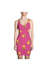 Floral on Pink Sublimation Cut & Sew Dress - Objet D'Art