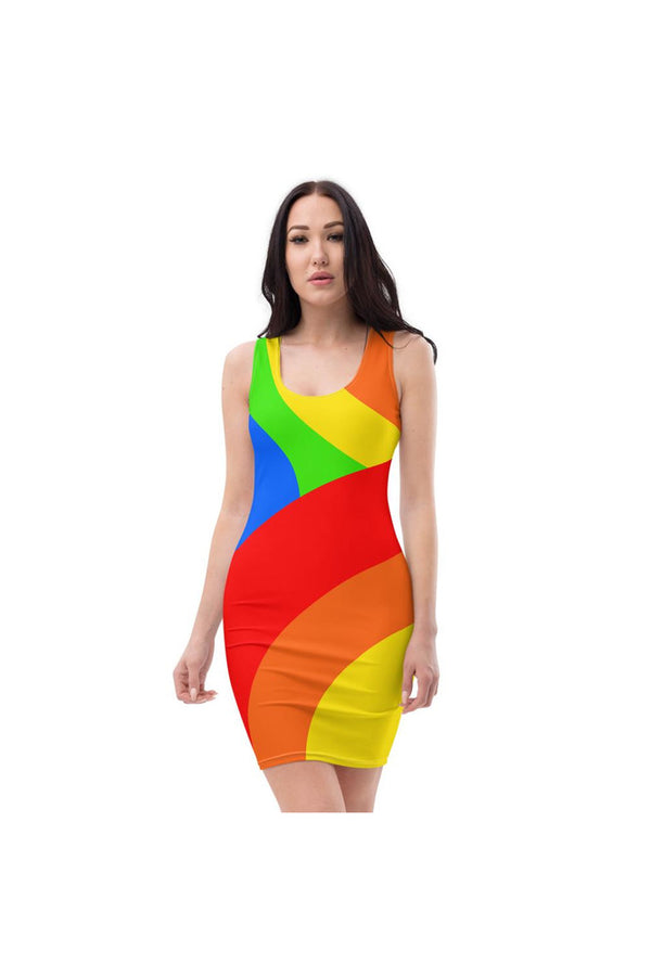 Leading Rainbow Sublimation Cut & Sew Dress - Objet D'Art