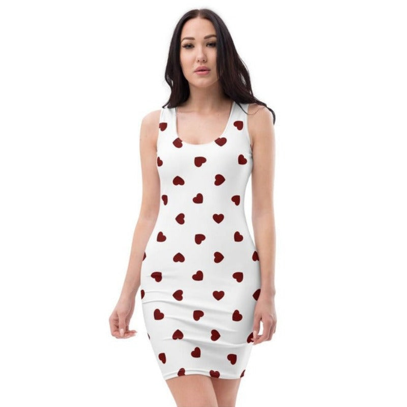 Hearts Sublimation Cut & Sew Dress - Objet D'Art