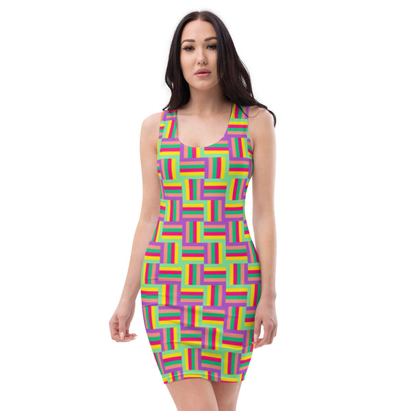 Color Matrix Sublimation Cut & Sew Dress - Objet D'Art