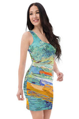 Bank of the Oise at Auvers Sublimation Cut & Sew Dress - Objet D'Art