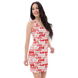 Love Print Sublimation Cut & Sew Dress - Objet D'Art