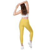 Pineapple Gold Leggings with pockets - Objet D'Art